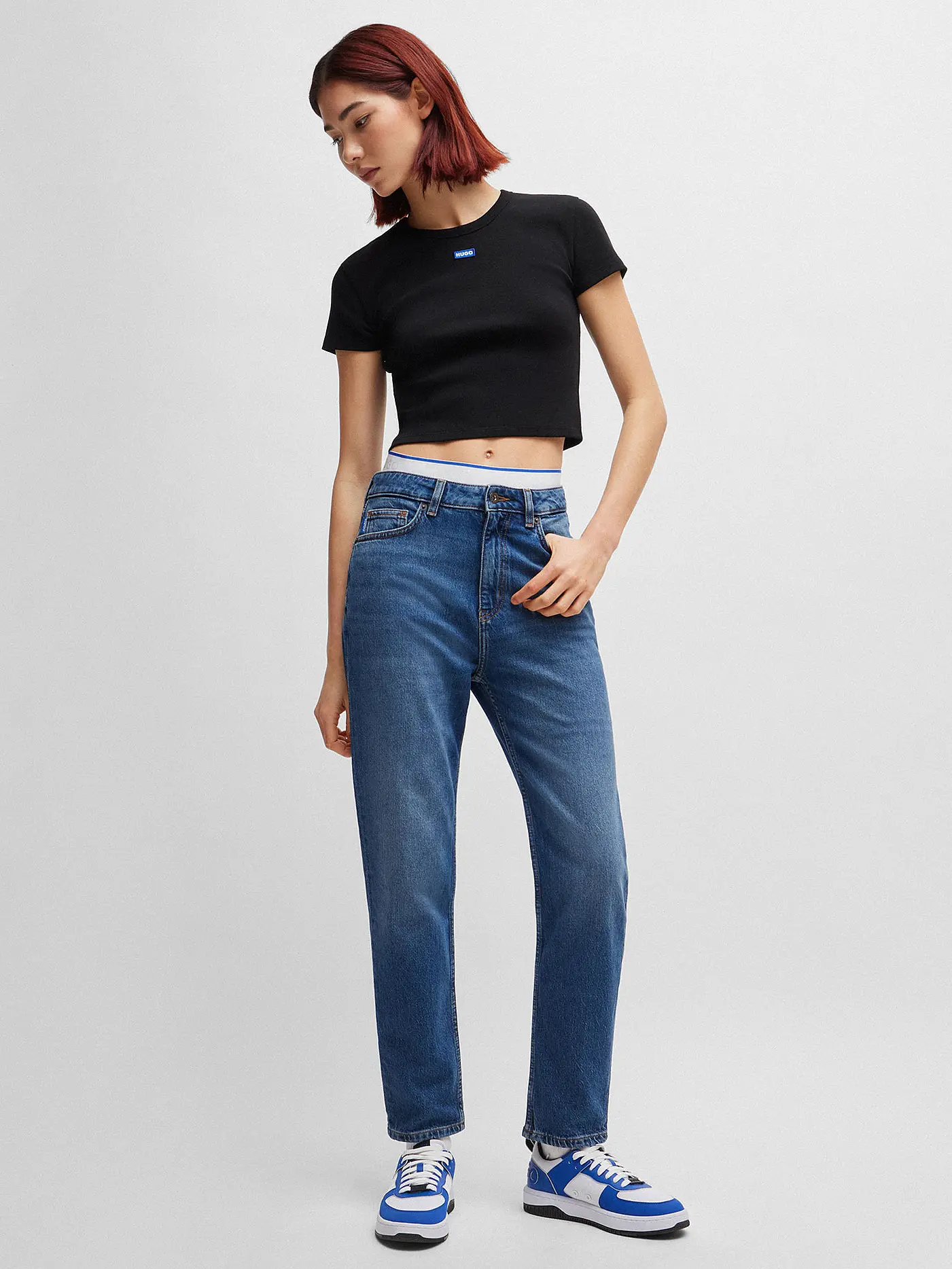 HUGO | Jeans Mom NOE | blau